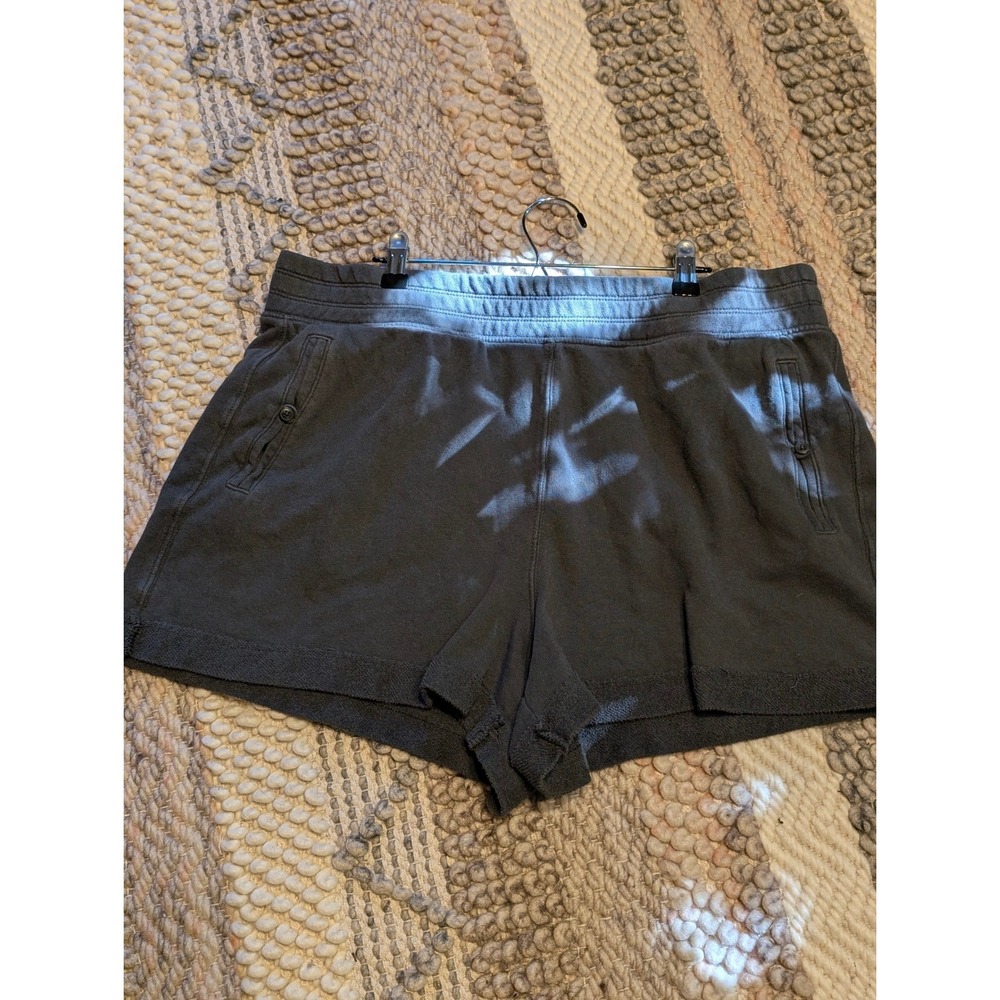 Aerie Womens XL Charcoal Gray French Terry Lounge Shorts Cotton with Pockets